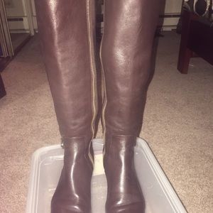 Micheal Kors Hamilton Tall  Dark Chocolate Boots